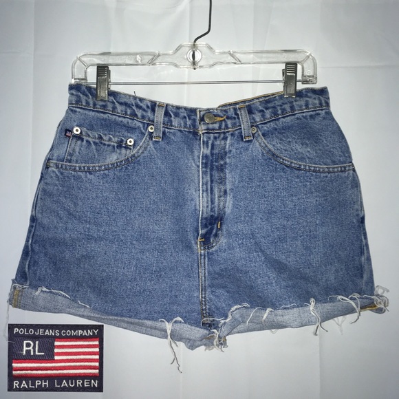 Ralph Lauren Pants - Vintage High Waisted Ralph Lauren Jean Shorts